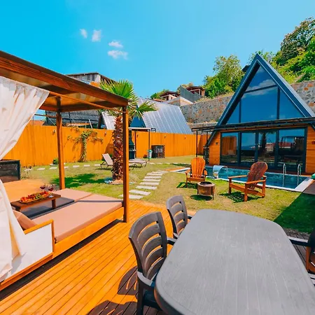 木屋 Bungorise Garden Hot Pool And Big Garden 萨潘贾